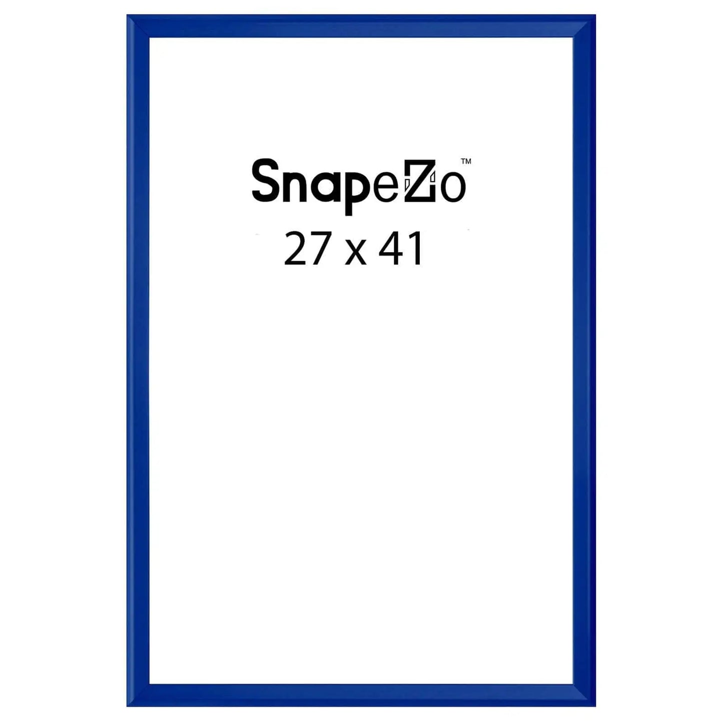 Blue locking snap frame poster size 27X41 - 1.25 inch profile - Snap Frames Direct