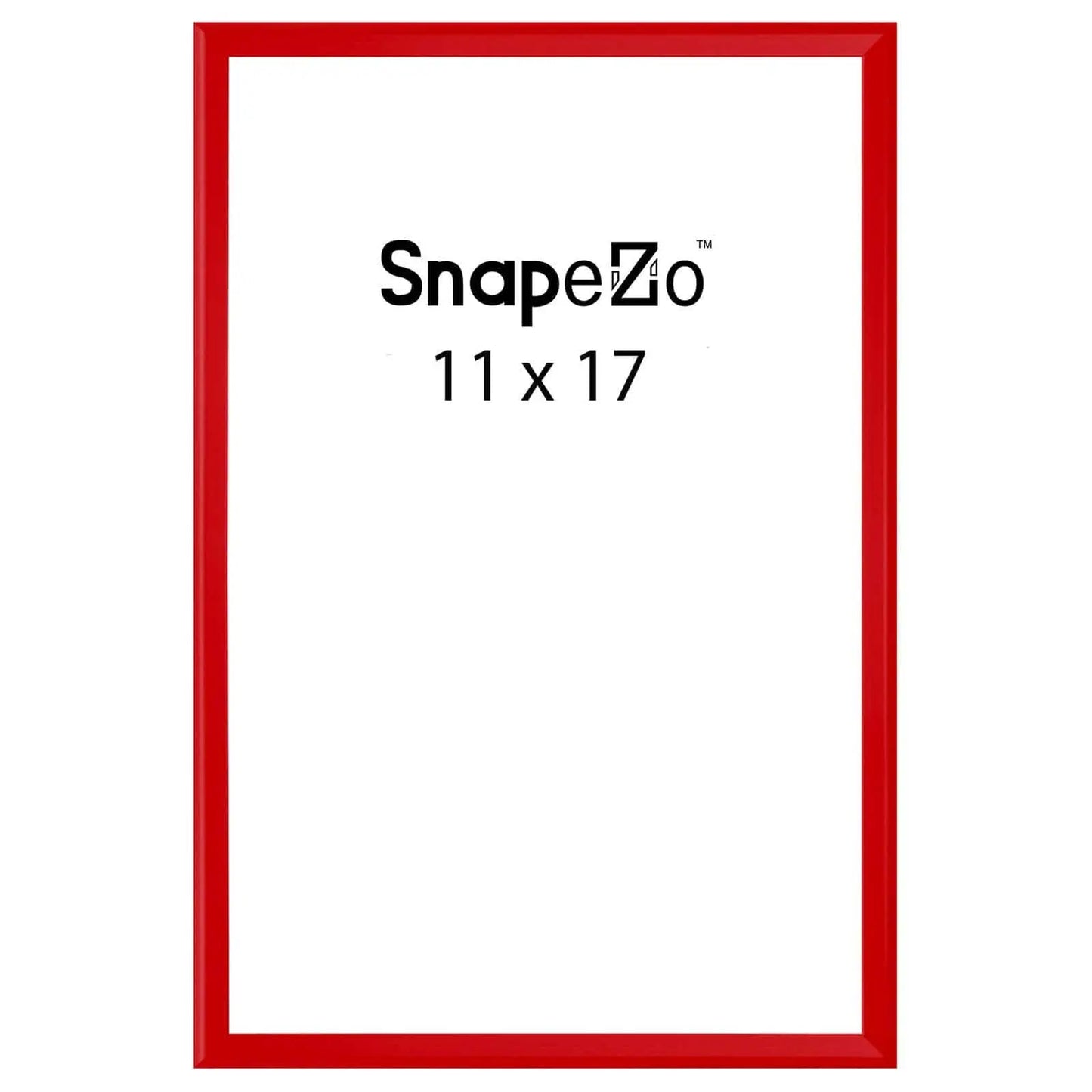 Red locking snap frame poster size 11X17 - 1.25 inch profile - Snap Frames Direct