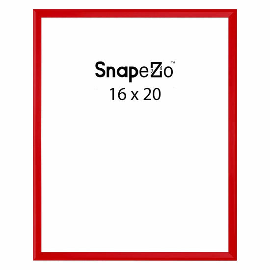Red locking snap frame poster size 16X20 - 1.25 inch profile - Snap Frames Direct