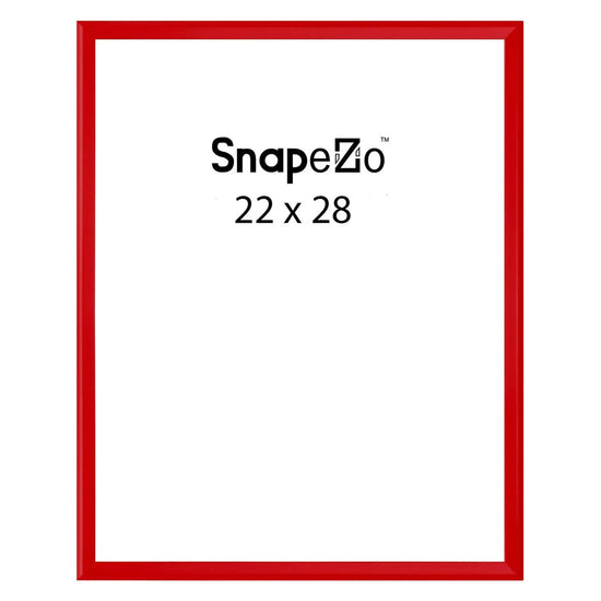 Red locking snap frame poster size 22X28 - 1.25 inch profile - Snap Frames Direct