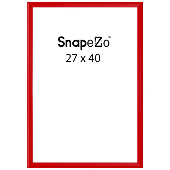 Red locking snap frame poster size 27X40 - 1.25 inch profile - Snap Frames Direct