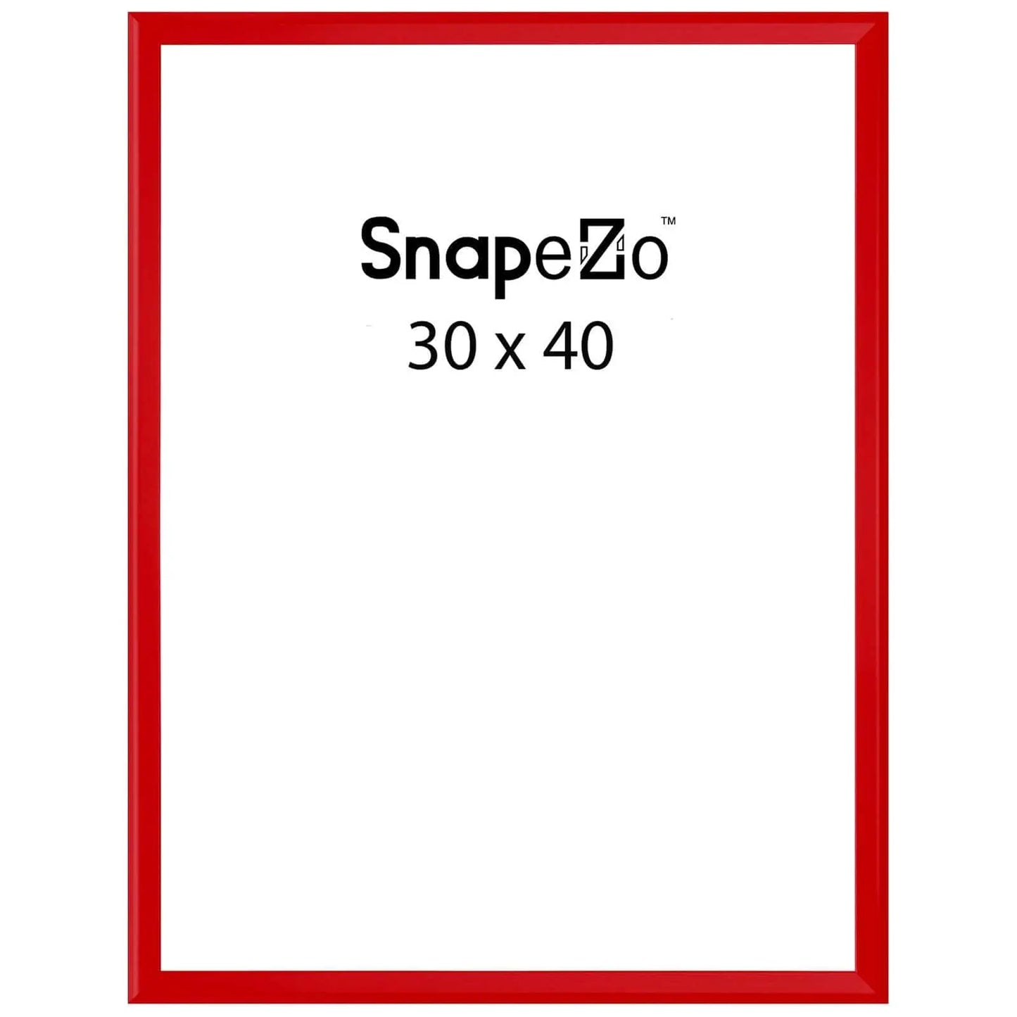 Red locking snap frame poster size 30X40 - 1.25 inch profile - Snap Frames Direct