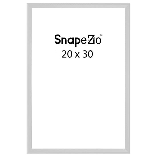 20x30 Silver SnapeZo® Locking - 1.25" Profile - Snap Frames Direct