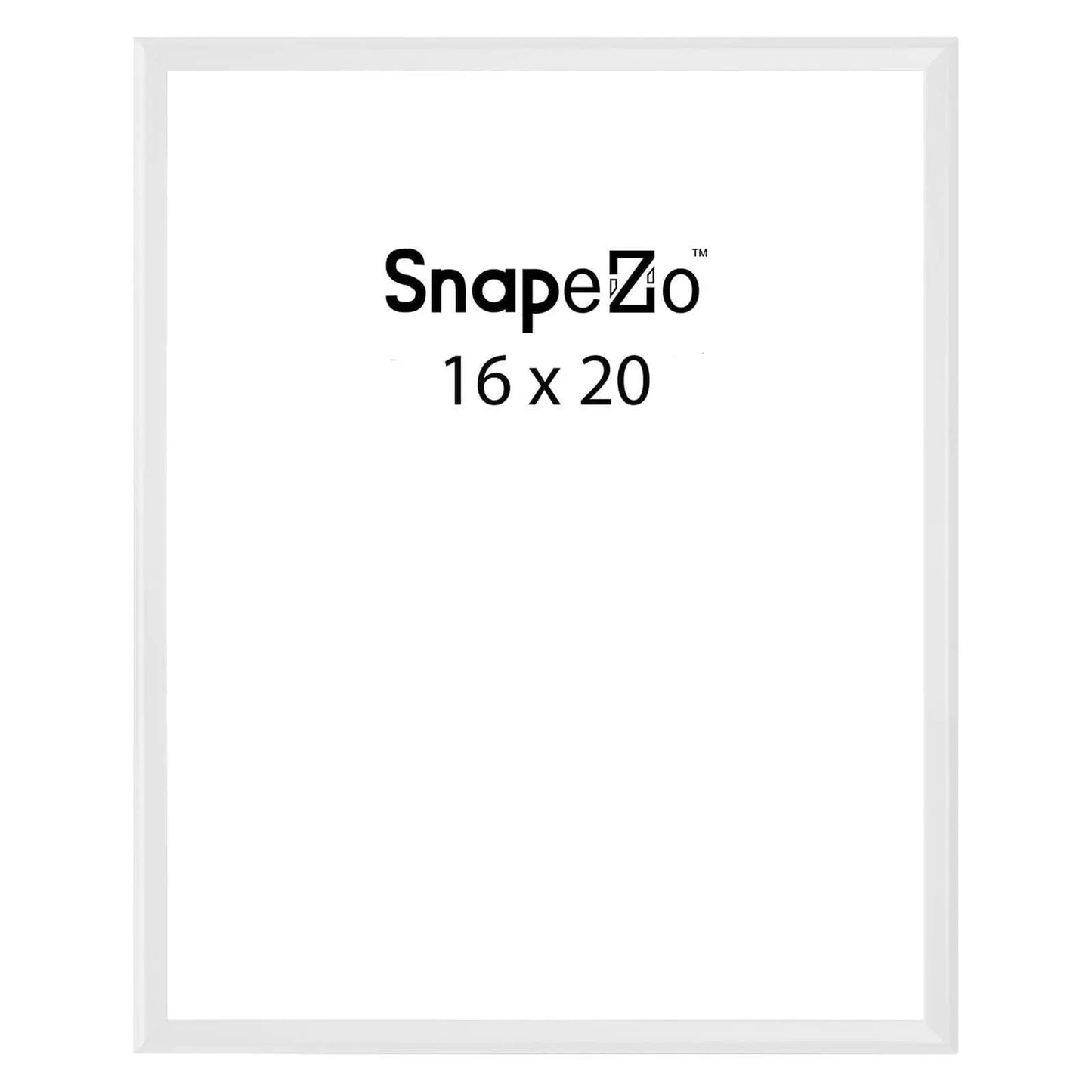 White locking snap frame poster size 16X20 - 1.25 inch profile - Snap Frames Direct