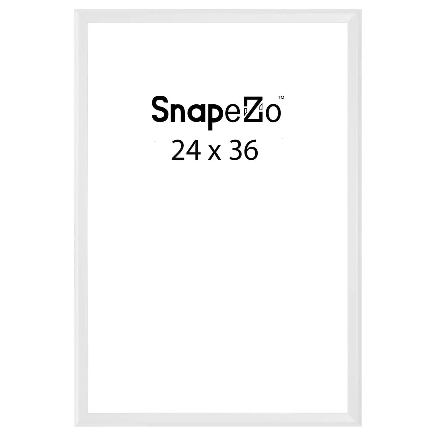 White locking snap frame poster size 24X36 - 1.25 inch profile - Snap Frames Direct