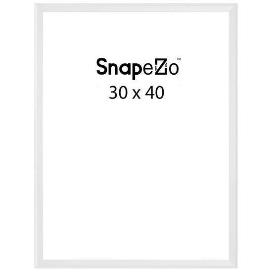 White locking snap frame poster size 30X40 - 1.25 inch profile - Snap Frames Direct