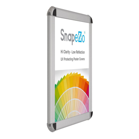 24x36 Silver SnapeZo® Round-Cornered - 1.7" Profile - Snap Frames Direct