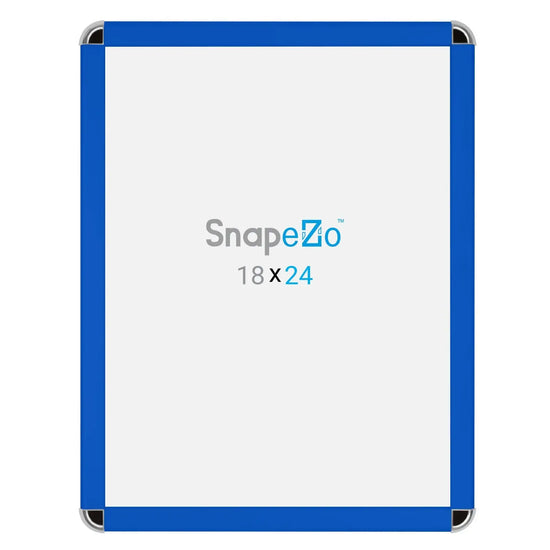 18x24 Blue SnapeZo® Round-Cornered - 1.25" Profile - Snap Frames Direct