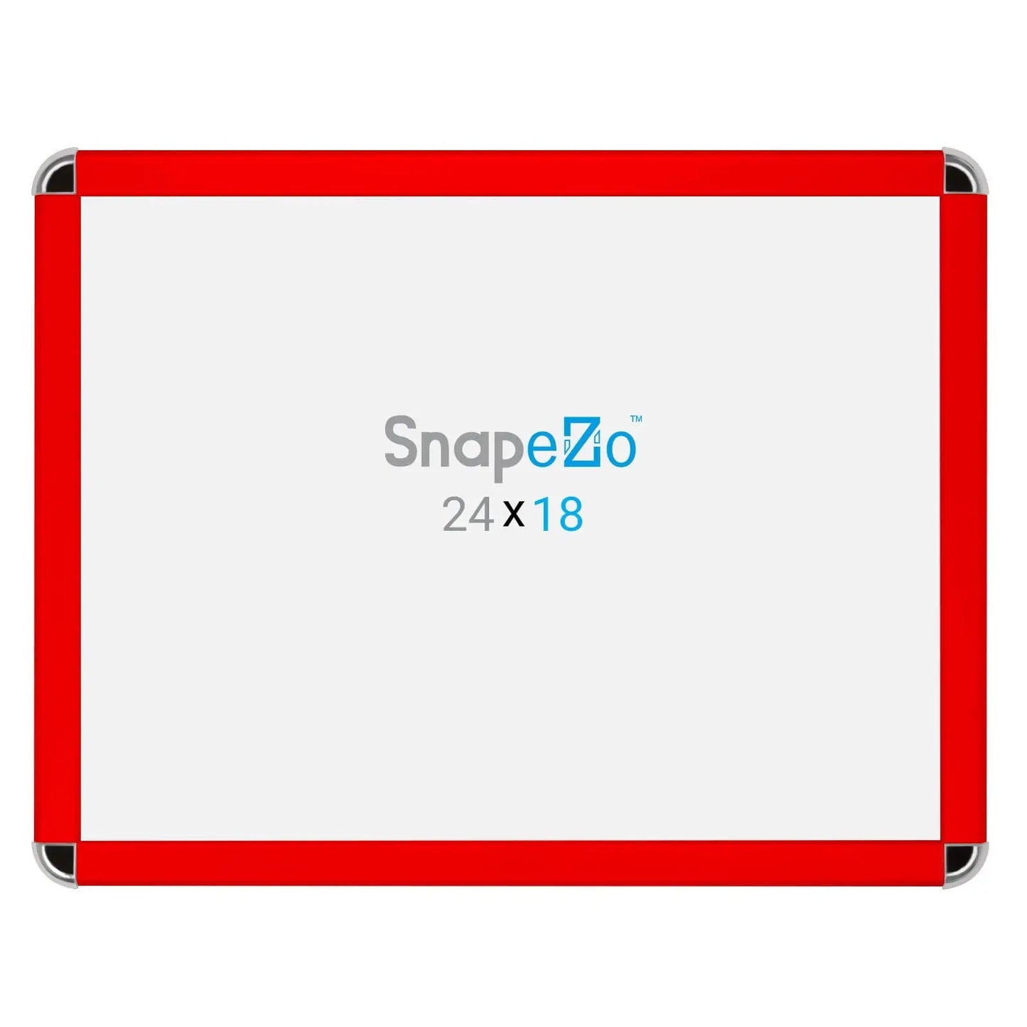 18x24 Red SnapeZo® Round-Cornered - 1.25" Profile - Snap Frames Direct
