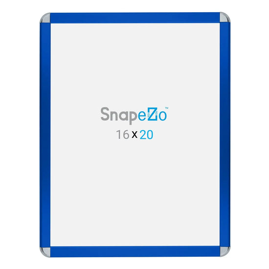 16x20 Blue SnapeZo® Round-Cornered - 1.25" Profile - Snap Frames Direct