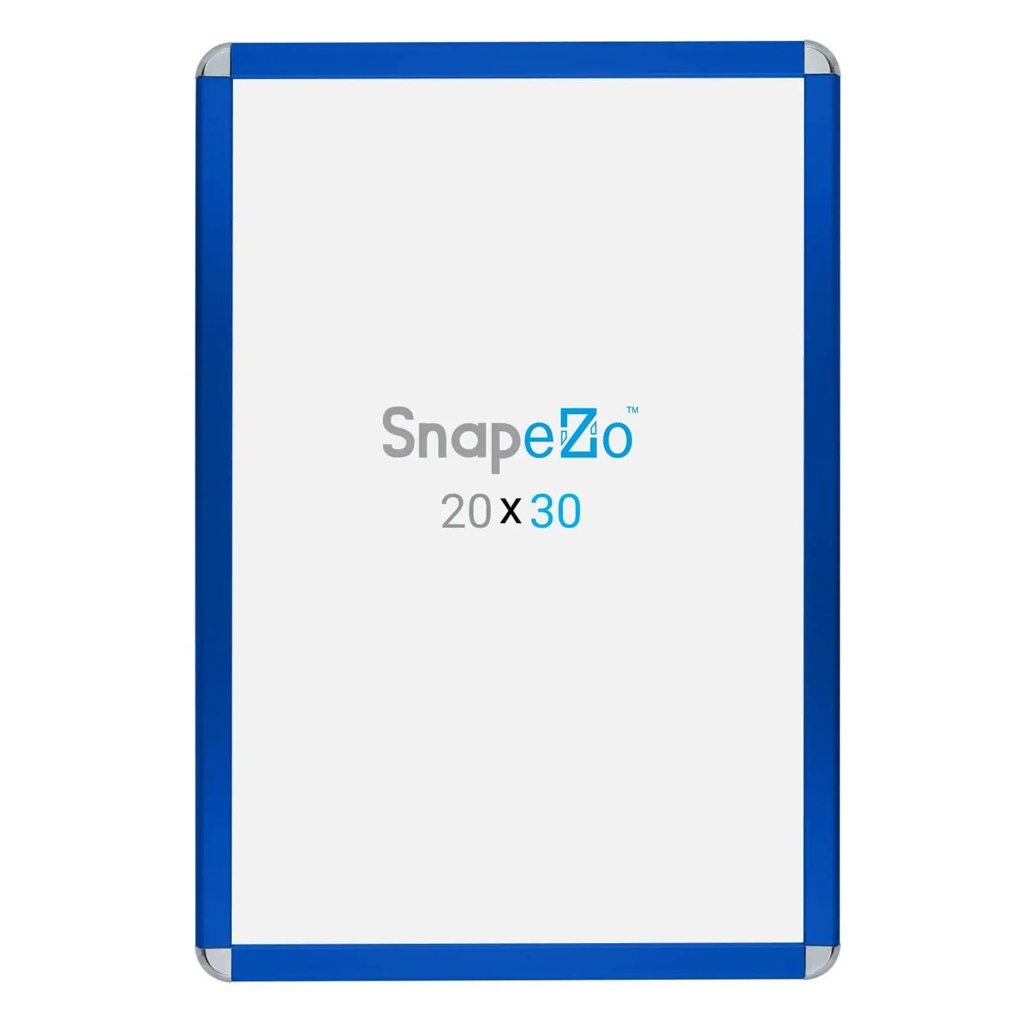 20x30 Blue SnapeZo® Round-Cornered - 1.25" Profile - Snap Frames Direct