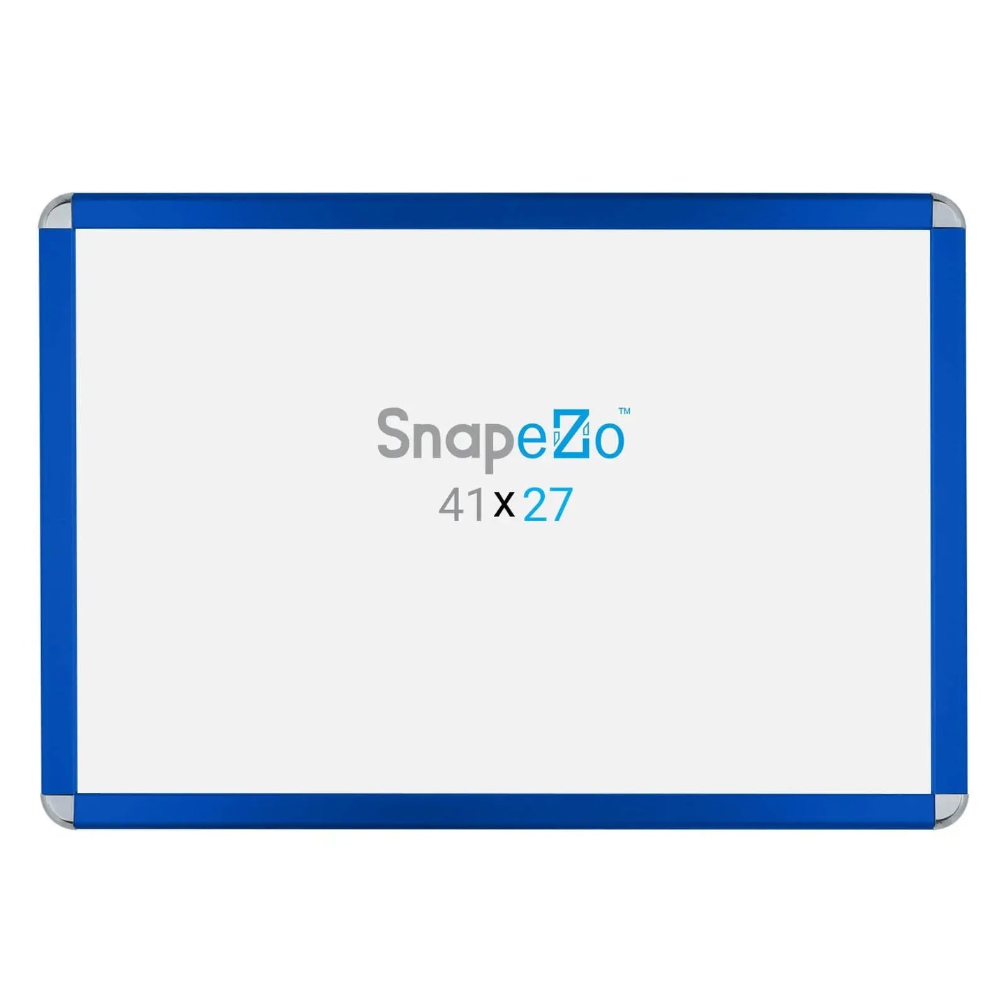 27x41 Blue SnapeZo® Round-Cornered - 1.25" Profile - Snap Frames Direct