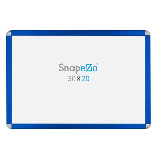 20x30 Blue SnapeZo® Round-Cornered - 1.25" Profile - Snap Frames Direct