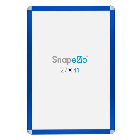 27x41 Blue SnapeZo® Round-Cornered - 1.25" Profile - Snap Frames Direct