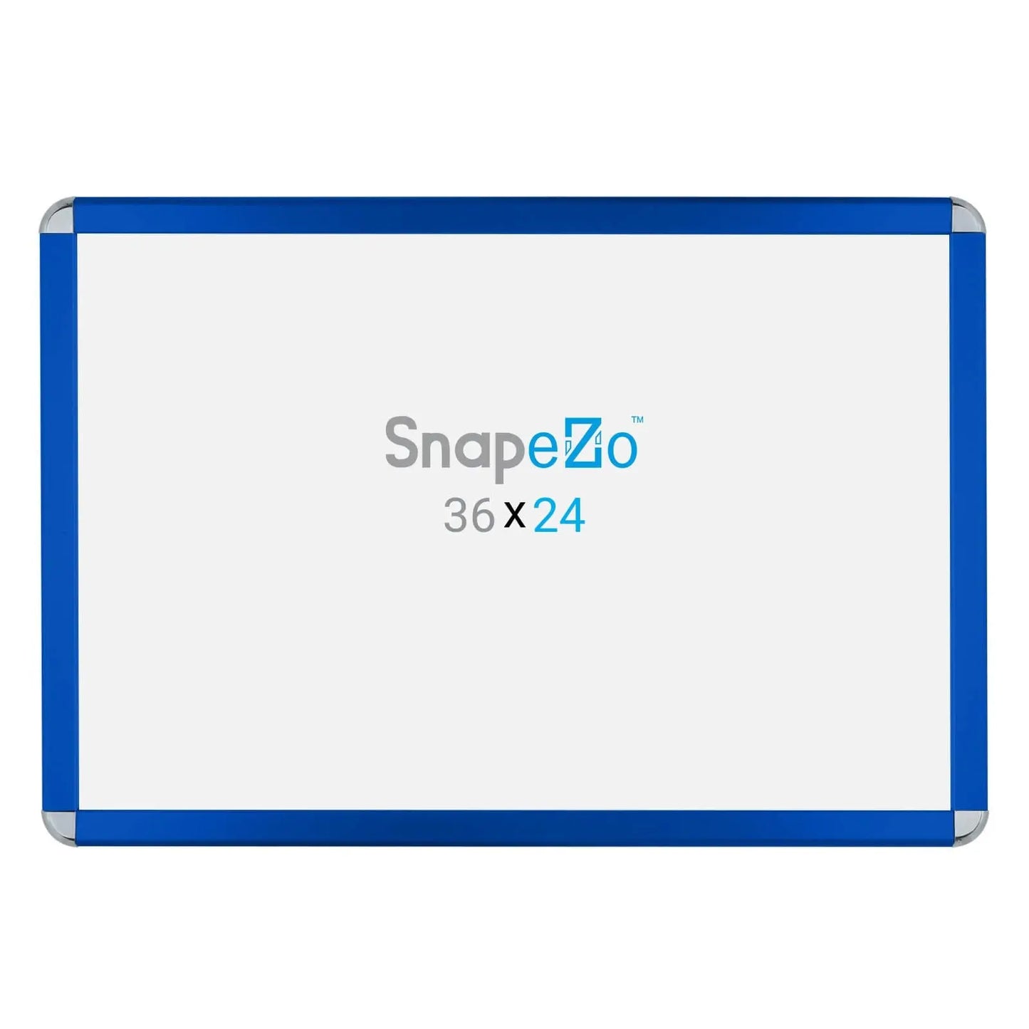 24x36 Blue SnapeZo® Round-Cornered - 1.25" Profile - Snap Frames Direct
