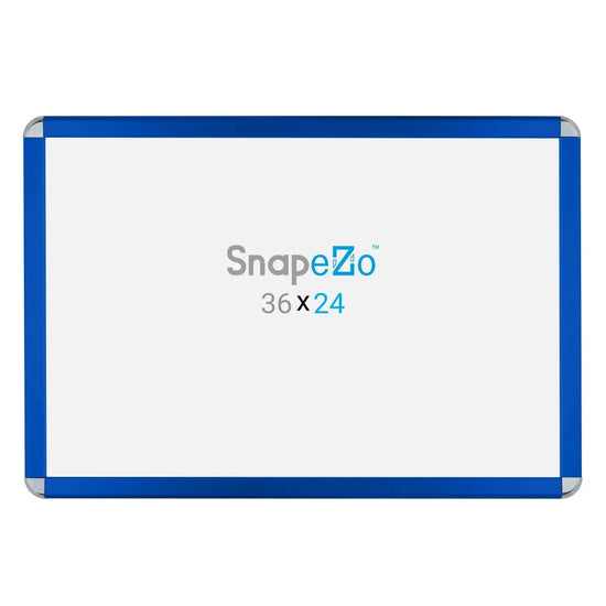 24x36 Blue SnapeZo® Round-Cornered - 1.25" Profile - Snap Frames Direct