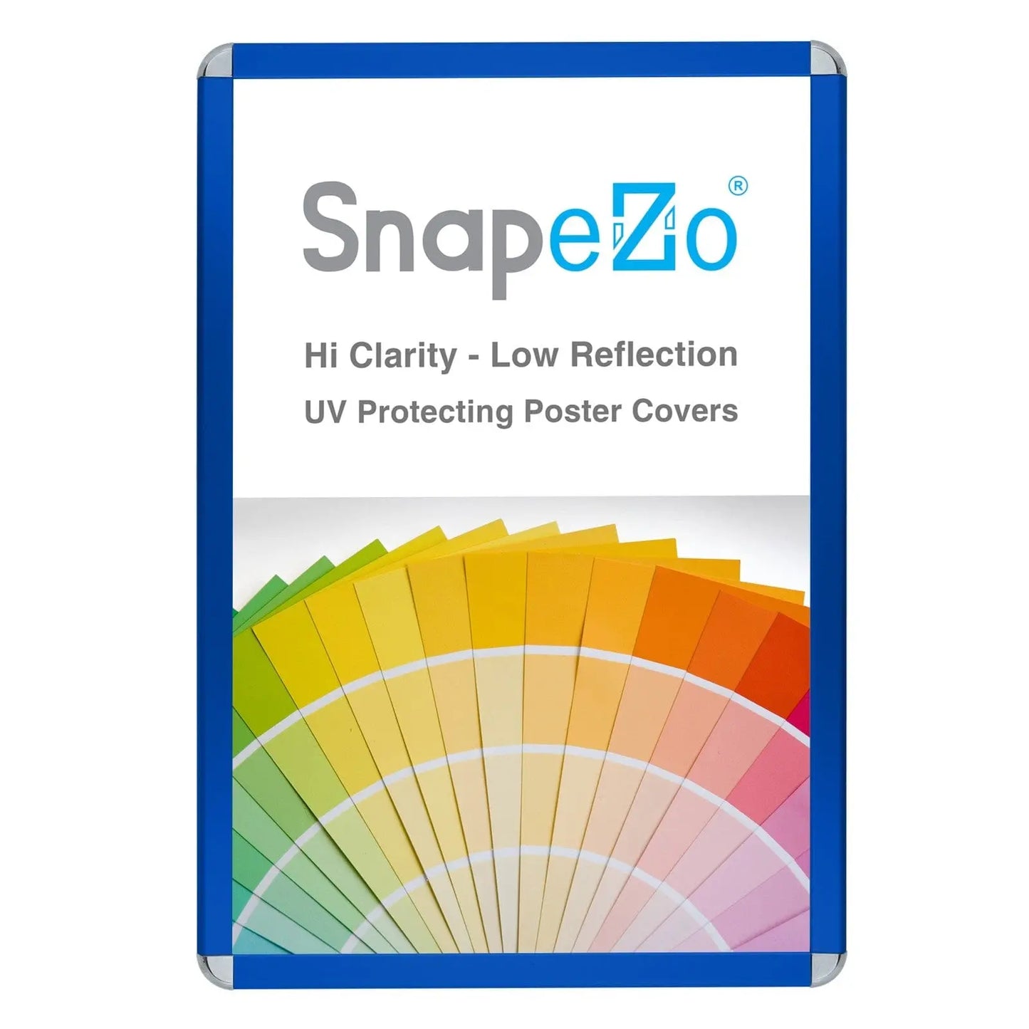 24x36 Blue SnapeZo® Round-Cornered - 1.25" Profile - Snap Frames Direct