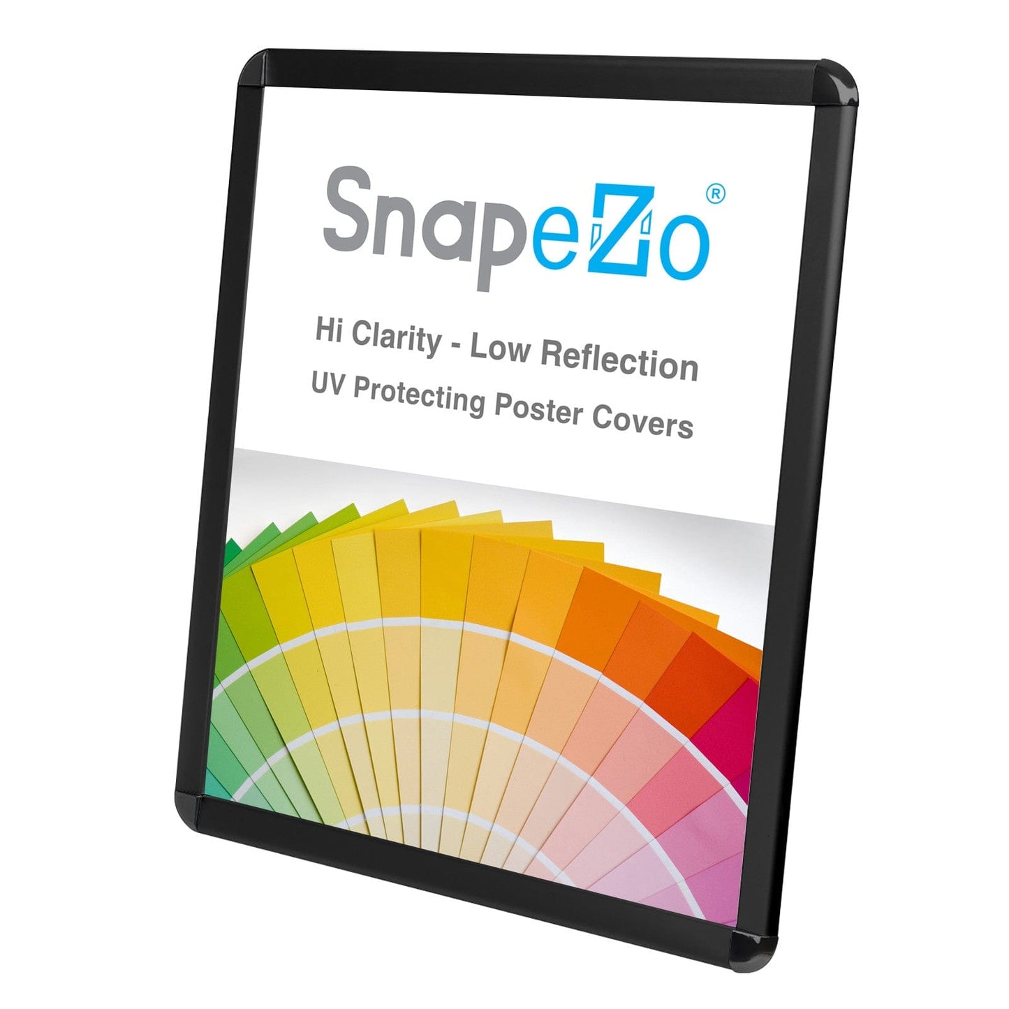 17x22 Inches Black SnapeZo® Round Corner - 1.25" profile - Snap Frames Direct