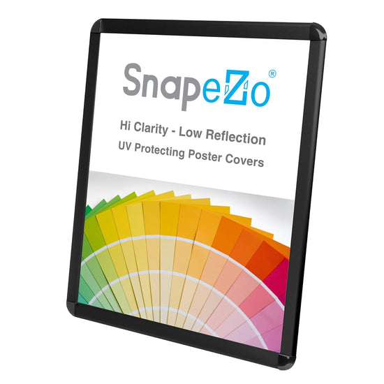 17x22 Inches Black SnapeZo® Round Corner - 1.25" profile - Snap Frames Direct