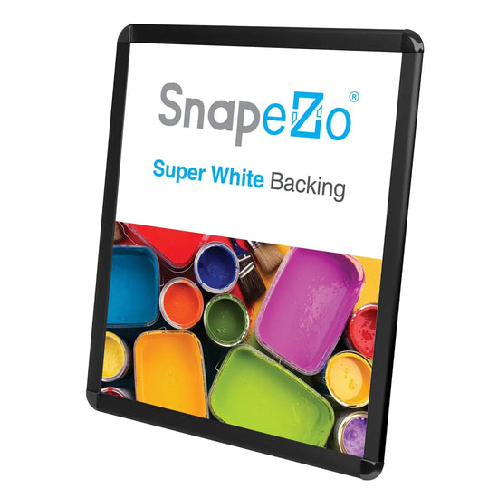 16x20 Black SnapeZo® Round-Cornered - 1.25" Profile - Snap Frames Direct