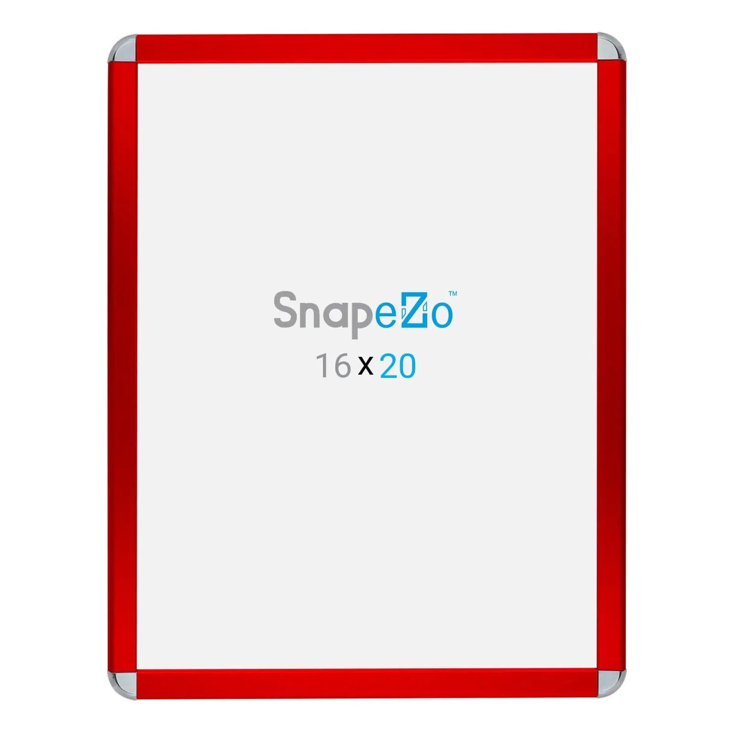 16x20 Red SnapeZo® Round-Cornered - 1.25" Profile - Snap Frames Direct