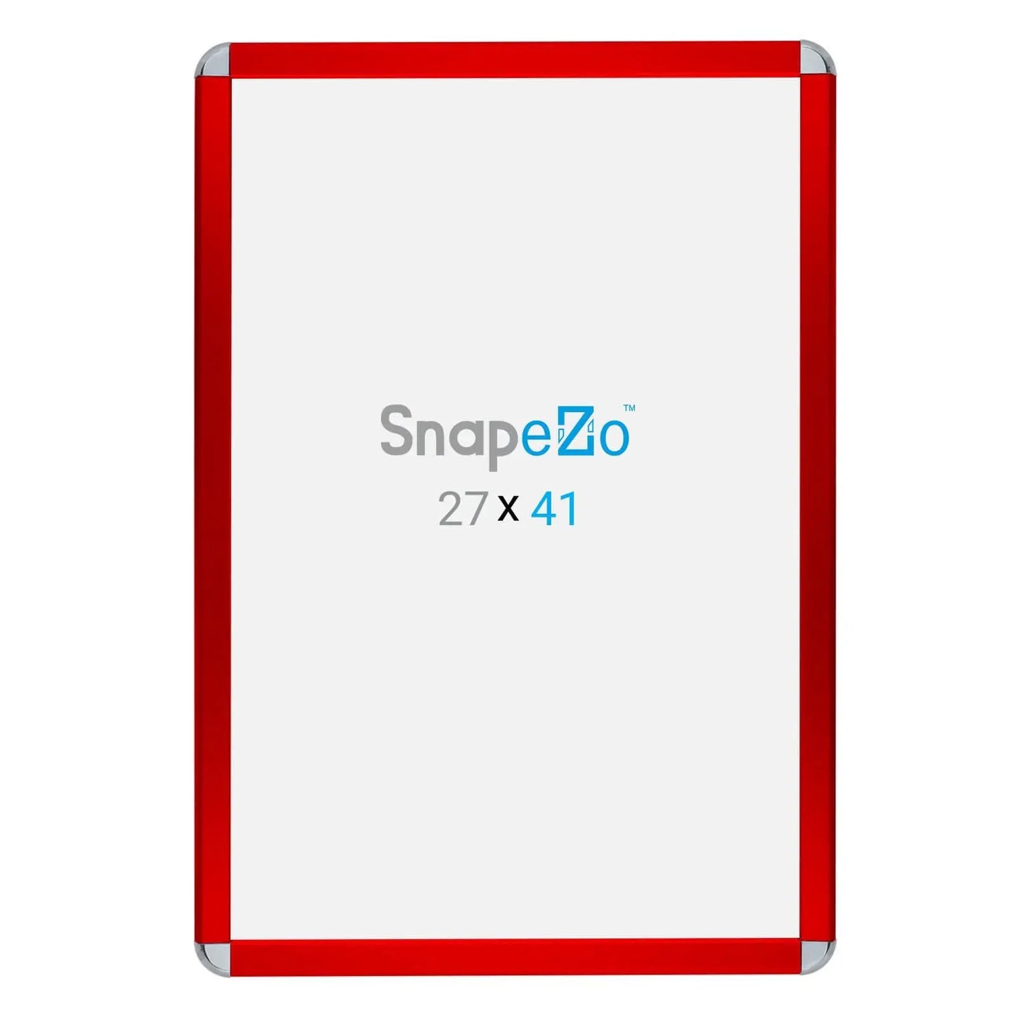 27x41 Red SnapeZo® Round-Cornered - 1.25" Profile - Snap Frames Direct