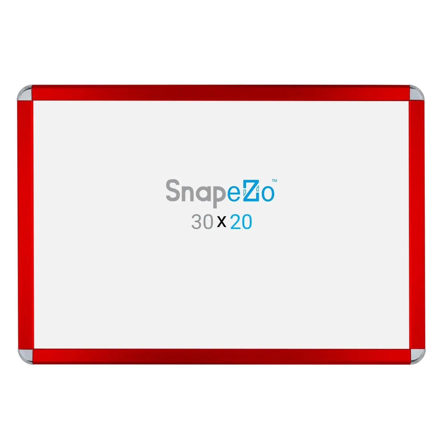 20x30 Red SnapeZo® Round-Cornered - 1.25" Profile - Snap Frames Direct