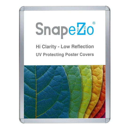 22x28 Silver SnapeZo® Round-Cornered - 1.25" Profile - Snap Frames Direct