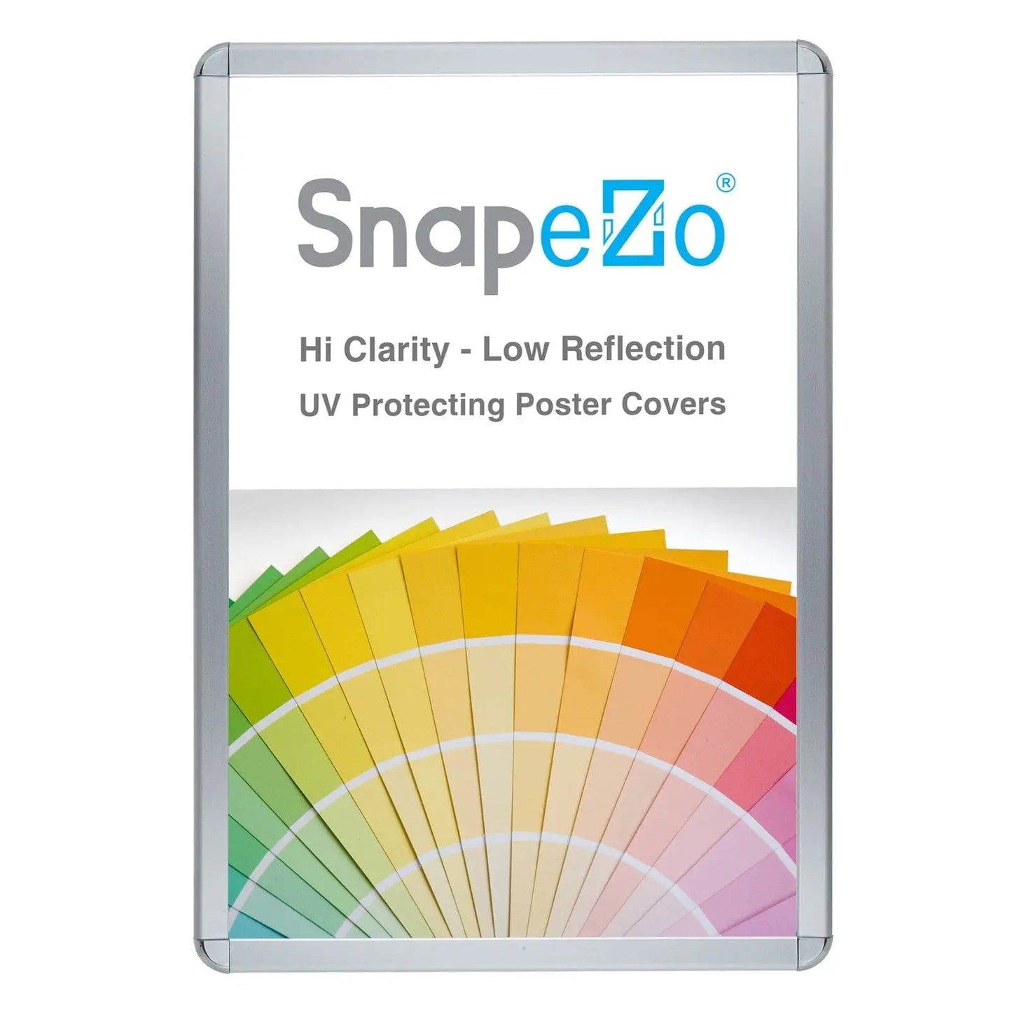 20x30 Silver SnapeZo® Round-Cornered - 1.25" Profile - Snap Frames Direct