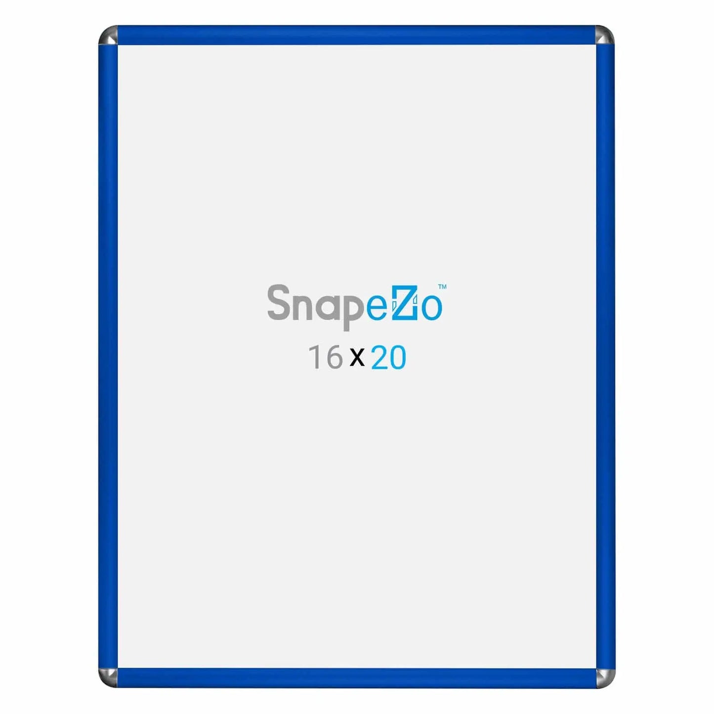 16x20 Blue SnapeZo® Round-Cornered - 1" Profile - Snap Frames Direct
