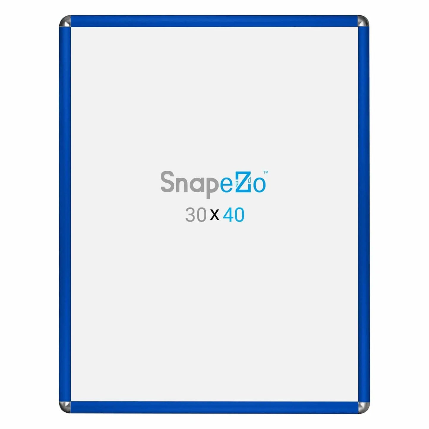 30x40 Blue SnapeZo® Round-Cornered - 1.25" Profile - Snap Frames Direct