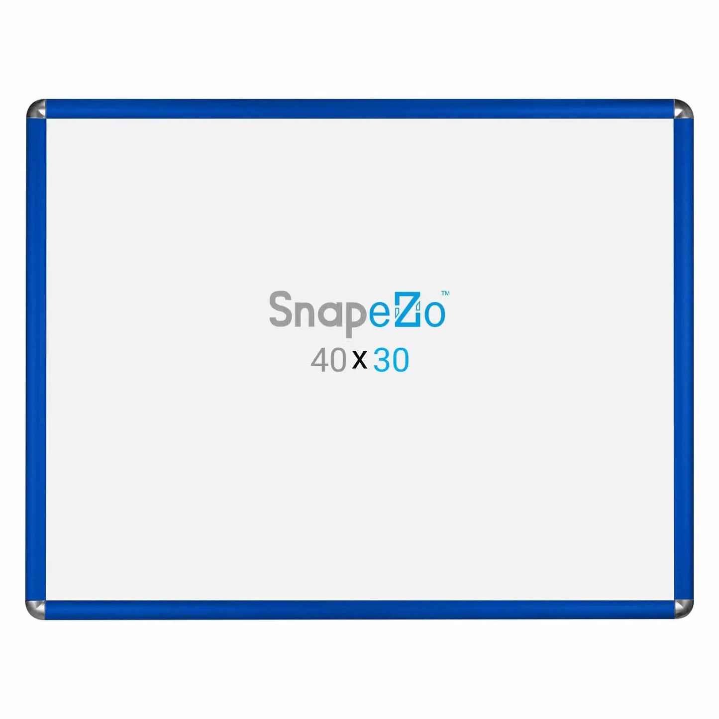 30x40 Blue SnapeZo® Round-Cornered - 1.25" Profile - Snap Frames Direct