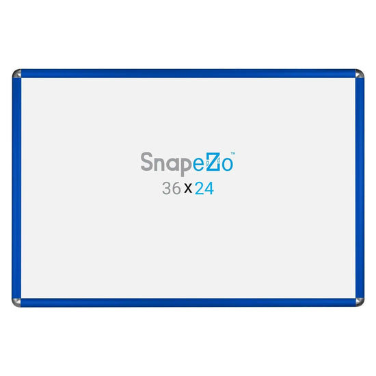 24x36 Blue SnapeZo® Round-Cornered - 1" Profile - Snap Frames Direct