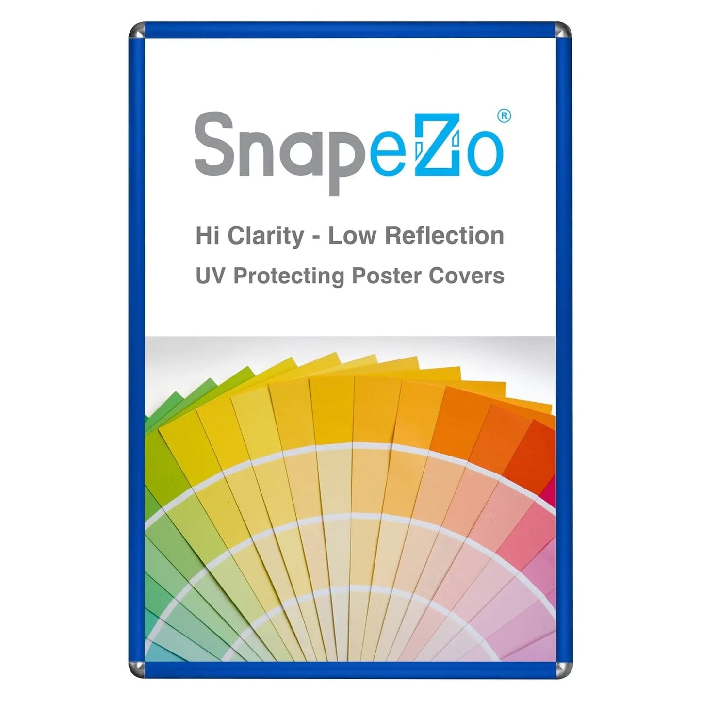 20x30 Blue SnapeZo® Round-Cornered - 1" Profile - Snap Frames Direct