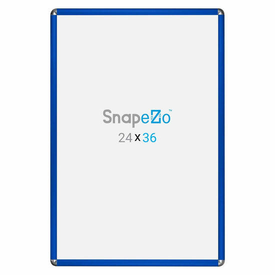 24x36 Blue SnapeZo® Round-Cornered - 1" Profile - Snap Frames Direct