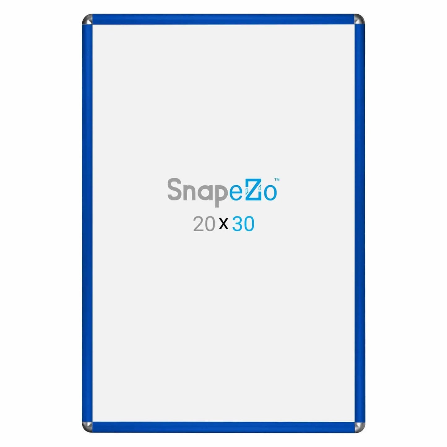 20x30 Blue SnapeZo® Round-Cornered - 1" Profile - Snap Frames Direct
