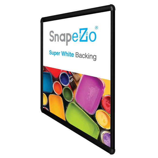 18x24 Black SnapeZo® Round-Cornered - 1" Profile - Snap Frames Direct