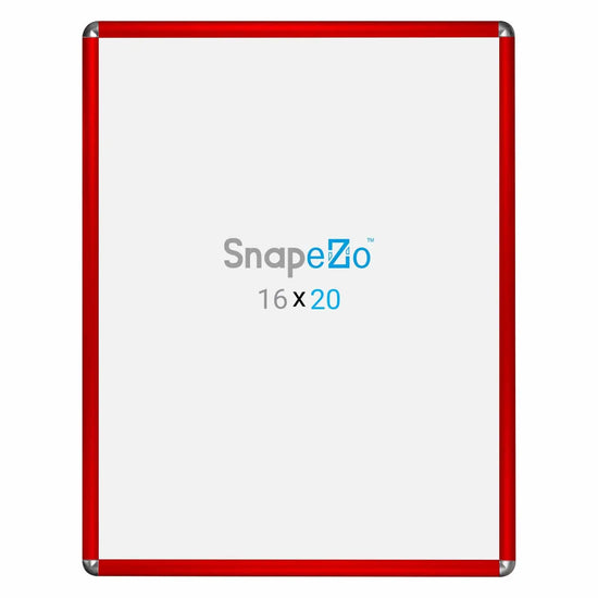 16x20 Red SnapeZo® Round-Cornered - 1" Profile - Snap Frames Direct