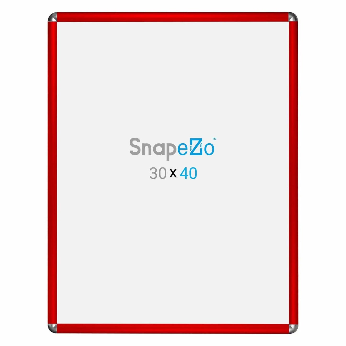 30x40 Red SnapeZo® Round-Cornered - 1.25" Profile - Snap Frames Direct