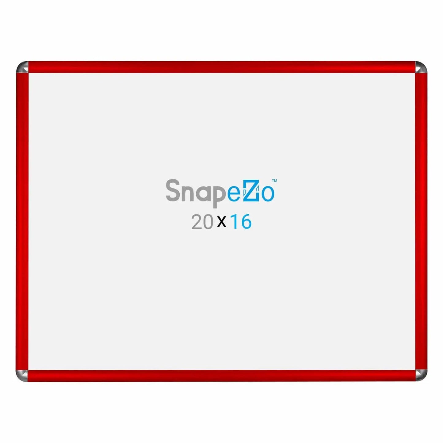 16x20 Red SnapeZo® Round-Cornered - 1" Profile - Snap Frames Direct
