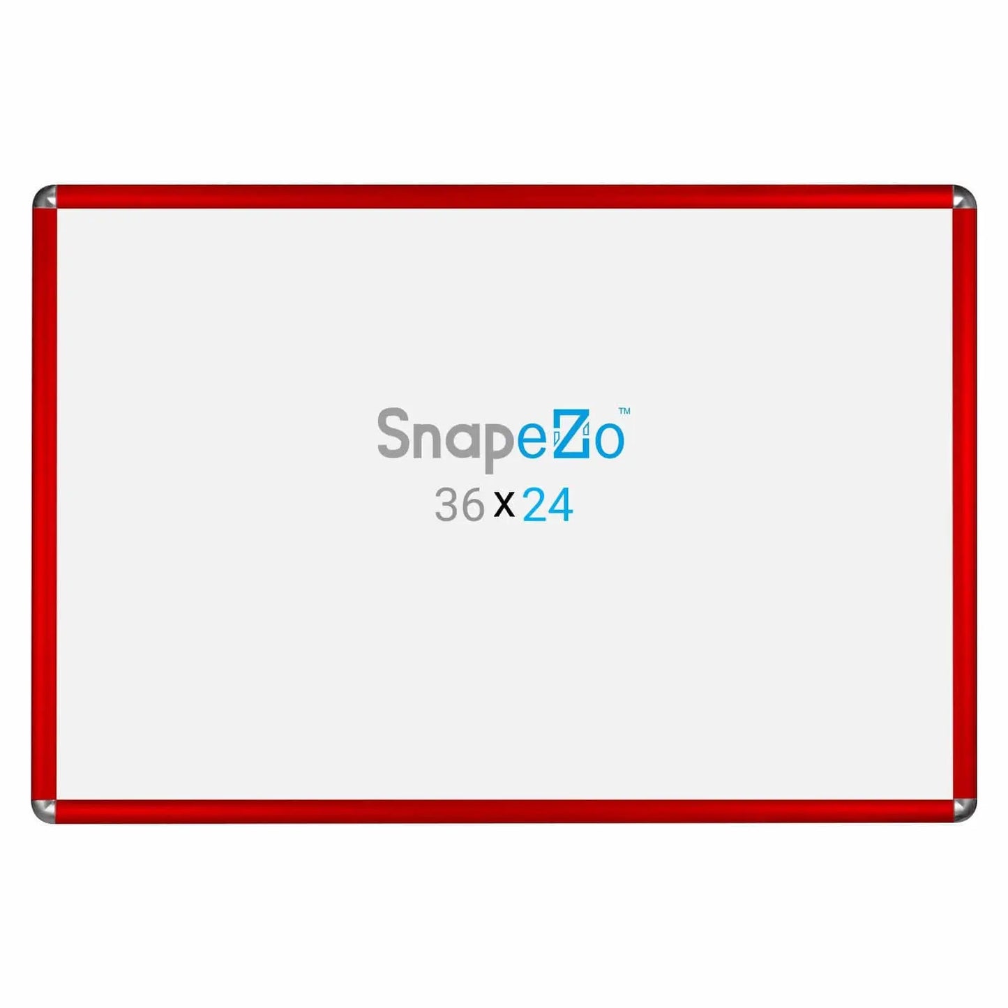 24x36 Red SnapeZo® Round-Cornered - 1" Profile - Snap Frames Direct