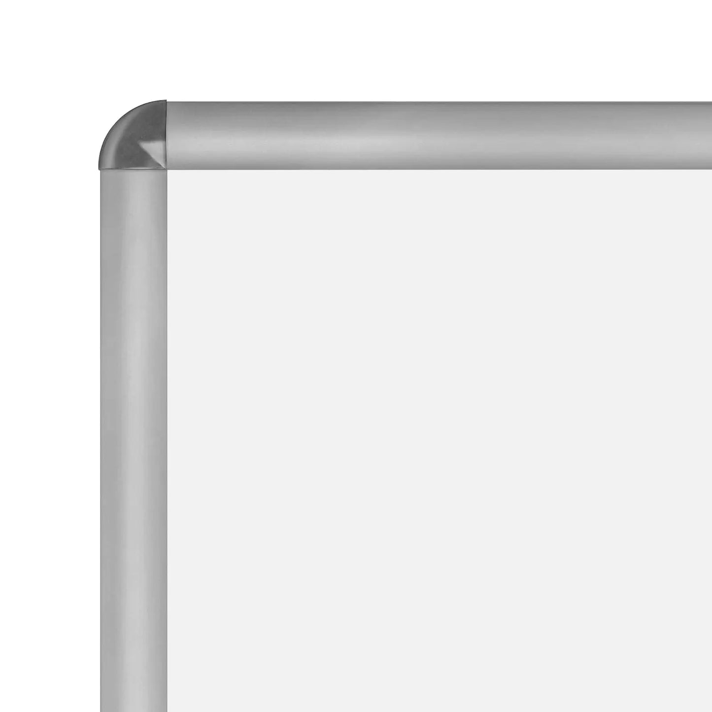 36x48 Silver SnapeZo® Round-Cornered - 1.25" Profile - Snap Frames Direct
