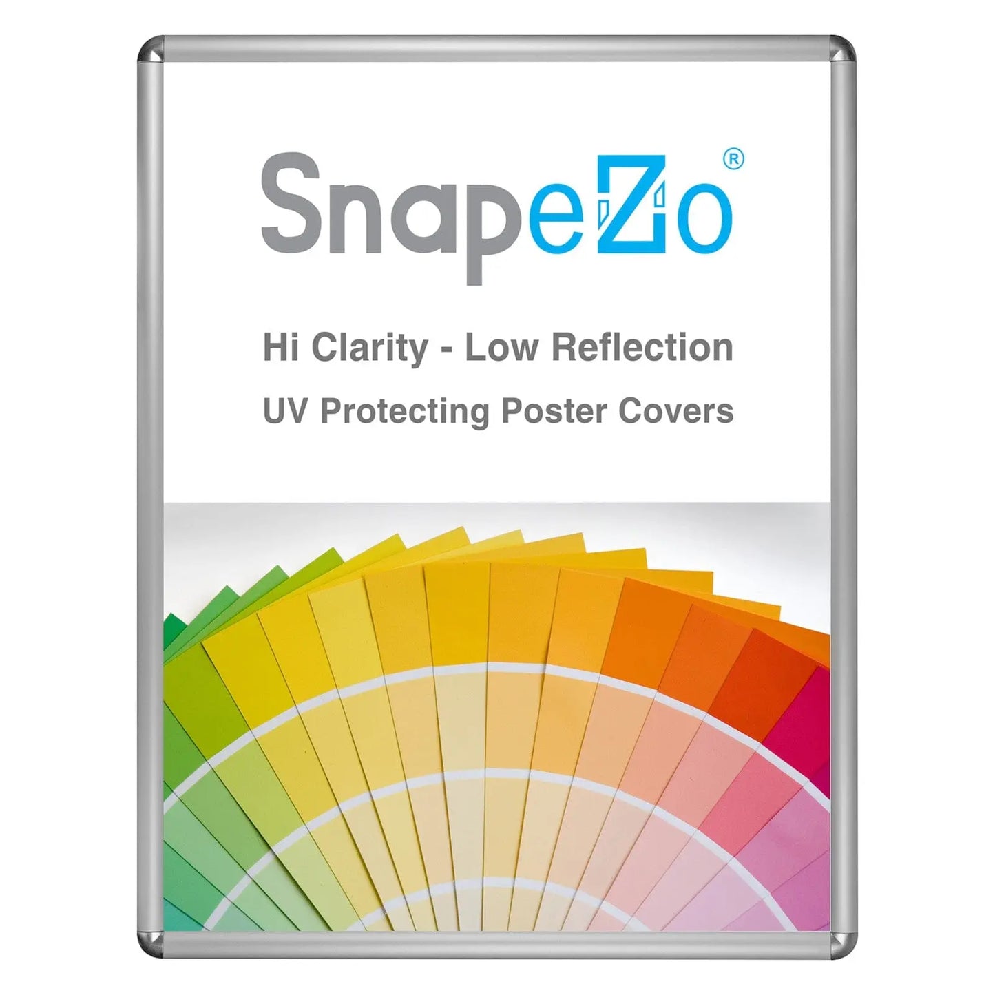 16x20 Silver SnapeZo® Round-Cornered - 1" Profile - Snap Frames Direct