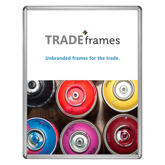 16x20 Silver TRADEframe Round-Cornered - 1" Profile - Snap Frames Direct