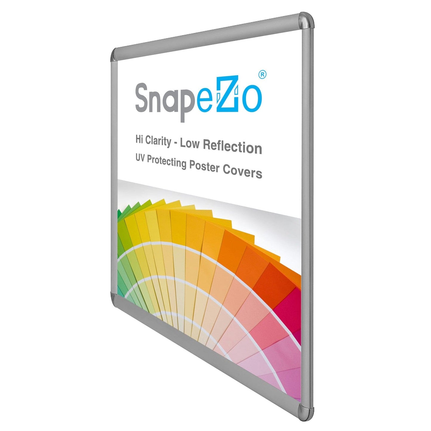 30x40 Silver SnapeZo® Round-Cornered - 1.25" Profile - Snap Frames Direct