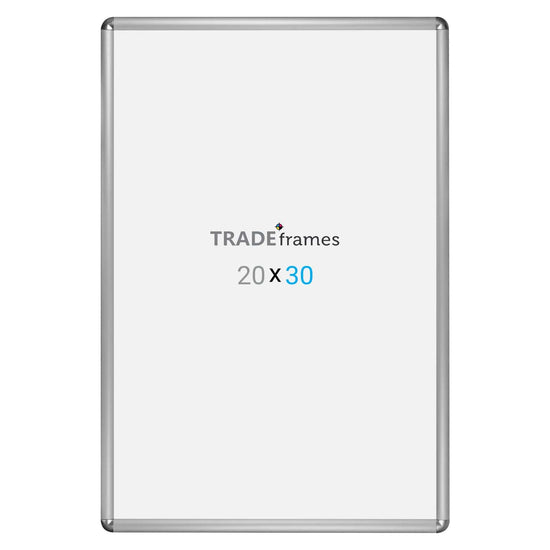 20x30 Silver TRADEframe Round-Cornered - 1" Profile - Snap Frames Direct