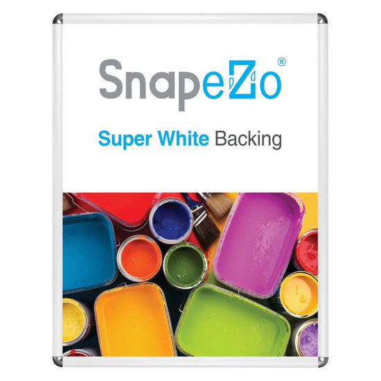 16x20 White SnapeZo® Round-Cornered - 1" Profile - Snap Frames Direct