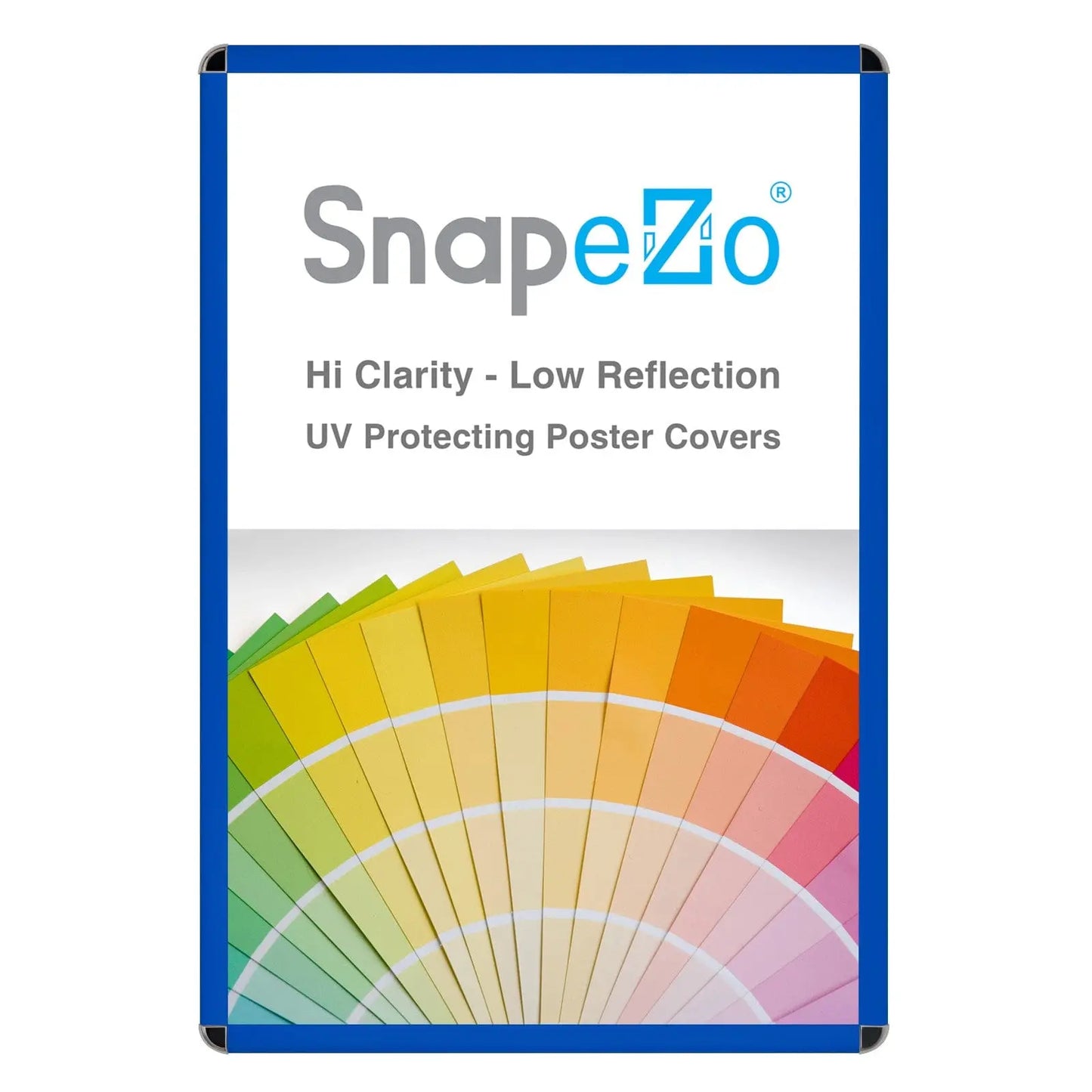 27x40 Blue SnapeZo® Round-Cornered - 1.25" Profile - Snap Frames Direct