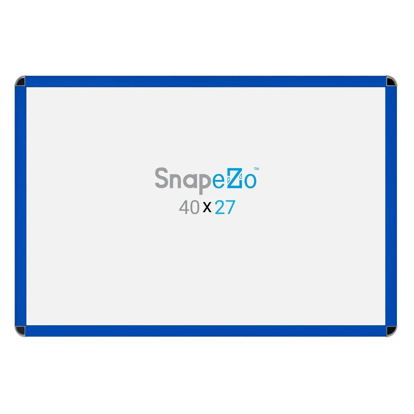 27x40 Blue SnapeZo® Round-Cornered - 1.25" Profile - Snap Frames Direct