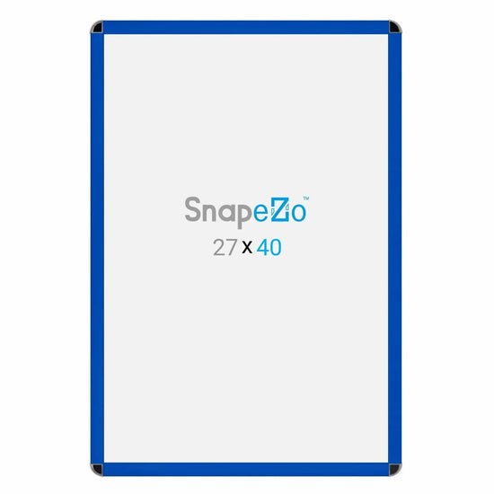 27x40 Blue SnapeZo® Round-Cornered - 1.25" Profile - Snap Frames Direct